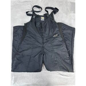 Hot Music Snow Bibs Overalls Mens 40 Black Excellent Vintage Insulated Ski Pants